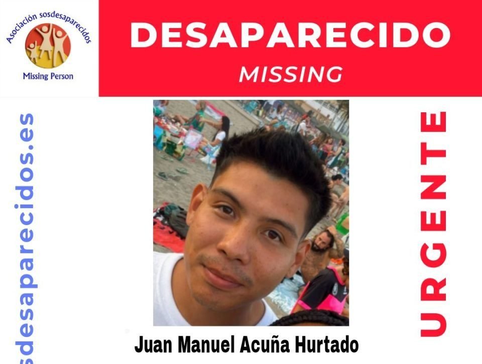 Desaparece un joven de 26 años en Benalmádena: buscan a Juan Manuel Acuña Hurtado - Desaparecido Benalmadena Juan Manuel Acuna Hurtado e1752050486909 Desaparecido Benalmadena Juan Manuel Acuña Hurtado