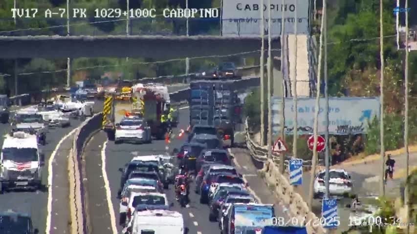 Una mujer de 51 años resulta herida tras un nuevo accidente en la A-7 a la altura de Marbella - retenciones a7 marbella cabopino retenciones a7 marbella cabopino