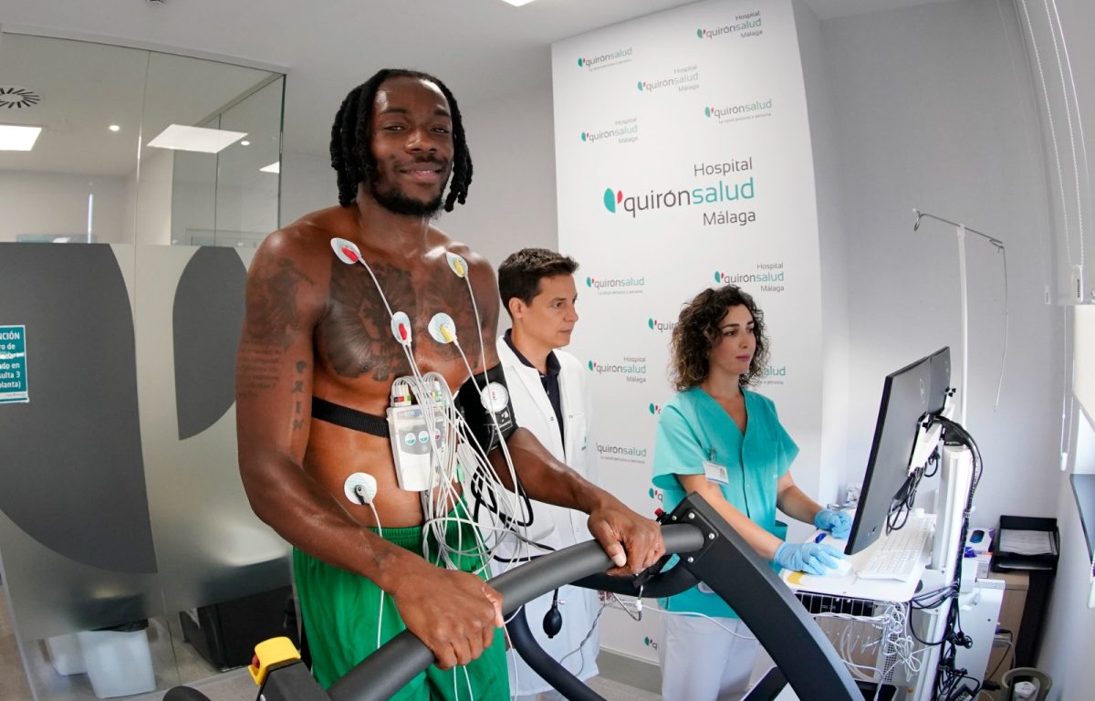 Los jugadores del Unicaja pasan las pruebas médicas antes de arrancar los entrenamientos - Kendrick Perry realizando prueba de esfuerzo Cardiologia Kendrick Perry realizando prueba de esfuerzo Cardiología