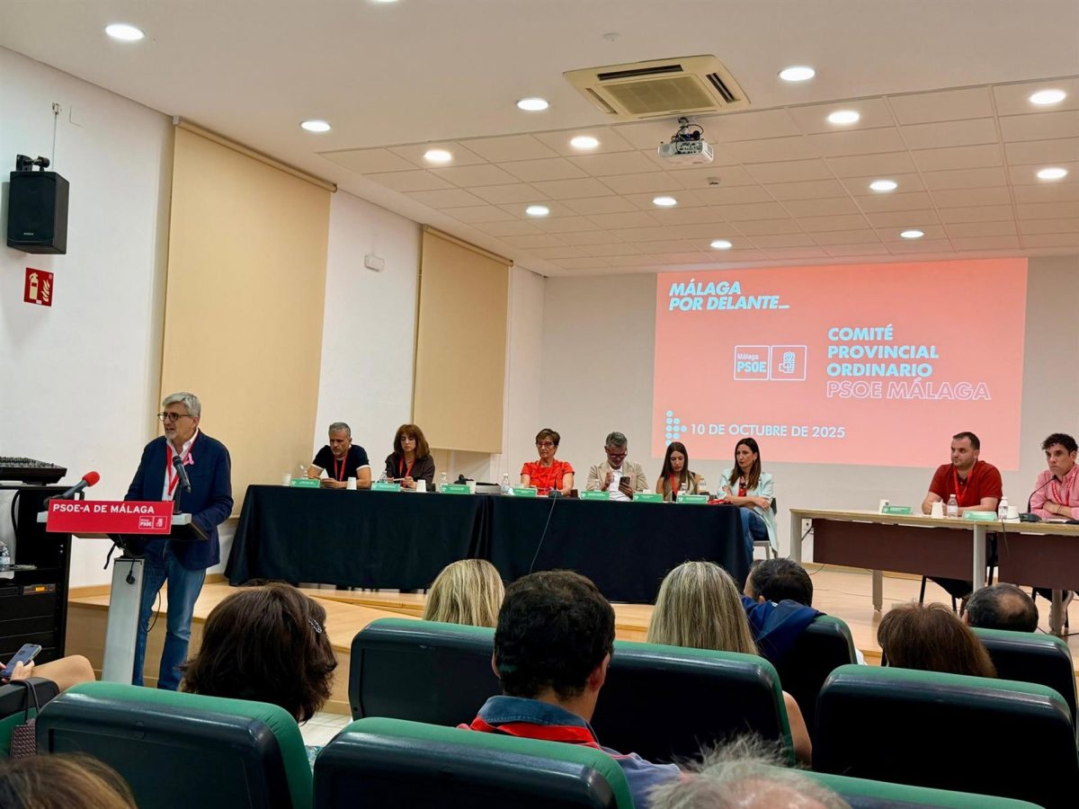 Aguilar urge al PSOE a centrar todos los esfuerzos en recuperar la Junta ante "la mayor negligencia sanitaria" - Josele Aguilar PSOE El secretario general del PSOE de Málaga, Josele Aguilar, en el comité provincial.
