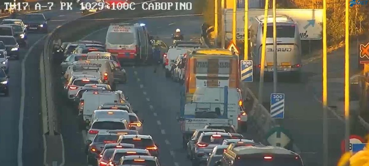 Tres accidentes en Marbella en la A-7 desatan el caos en hora punta - accidente marbella a7 accidente marbella a7