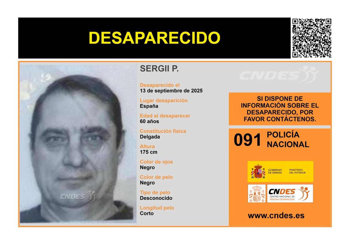Buscan a Sergii, un hombre de 60 años desaparecido en Málaga - desaparecido malaga desaparecido malaga