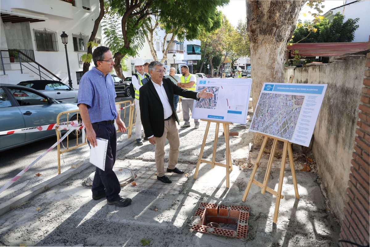 Nuevas aceras y más seguridad peatonal en la avenida de la Constitución de San Pedro Alcántara - obras avenida de la Constitucion de San Pedro Alcantara avenida de la Constitución de San Pedro Alcántara