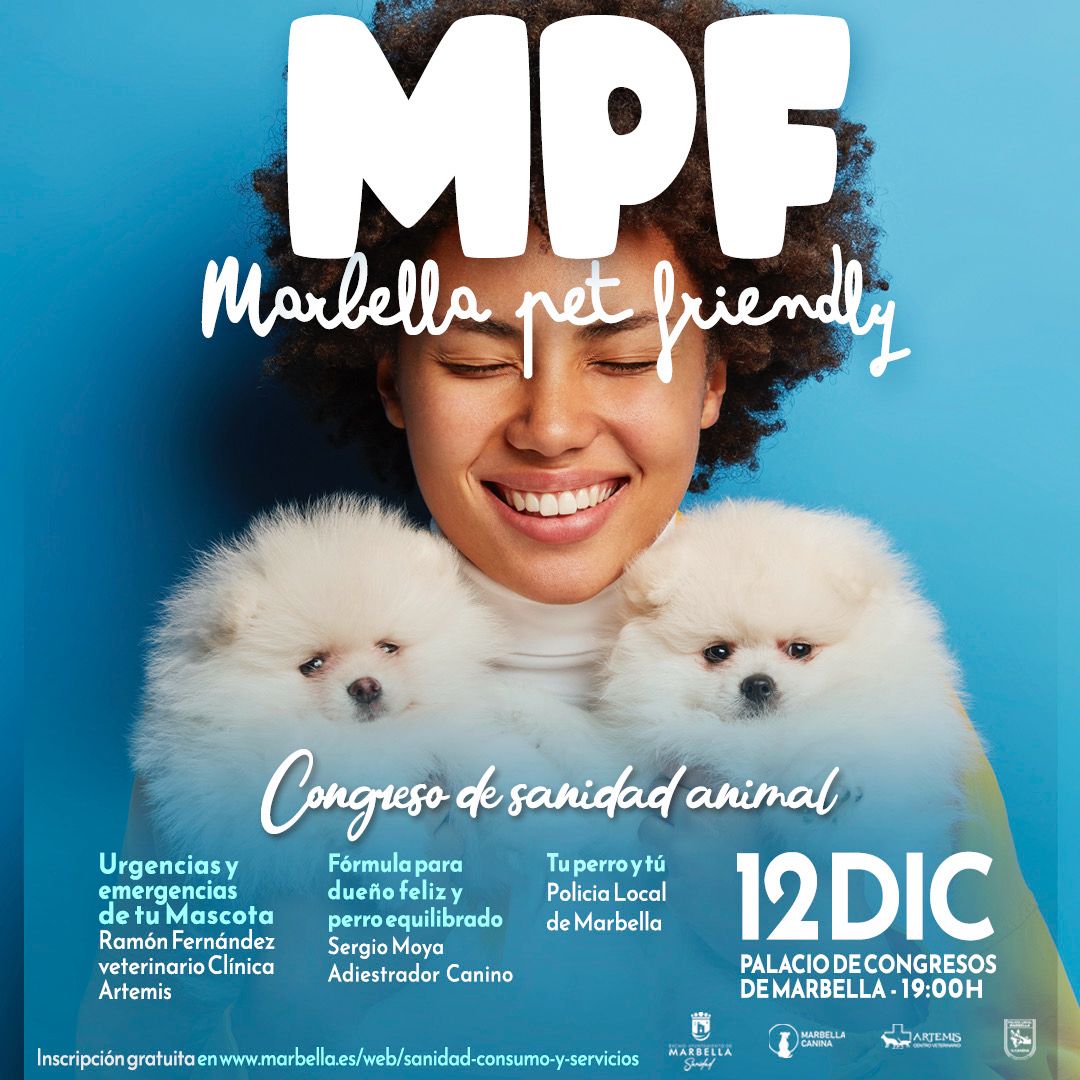 Cómo actuar ante una urgencia veterinaria o educar a tu perro: Marbella lanza su primer congreso gratuito para dueños - congreso marbella pet friendly congreso marbella pet friendly