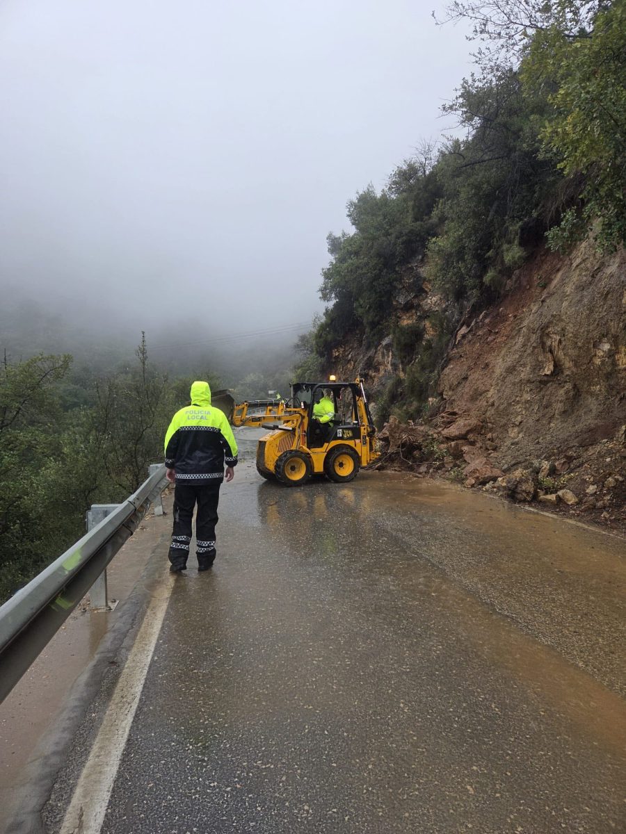 Reabierta la A-7103 tras el derrumbe en la ‘recta del capullo’ - 621827796 1231840832471623 7692436903157452249 n rocas