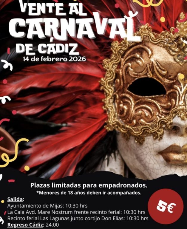 Así puedes irte al Carnaval de Cádiz por 5 euros si eres joven o mayor y vives en Mijas - Captura de pantalla 2026 01 28 a las 14.37.02 1 Así puedes irte al Carnaval de Cádiz por 5 euros si eres joven o mayor y vives en Mijas - Captura de pantalla 2026 01 28 a las 14.37.02 1
