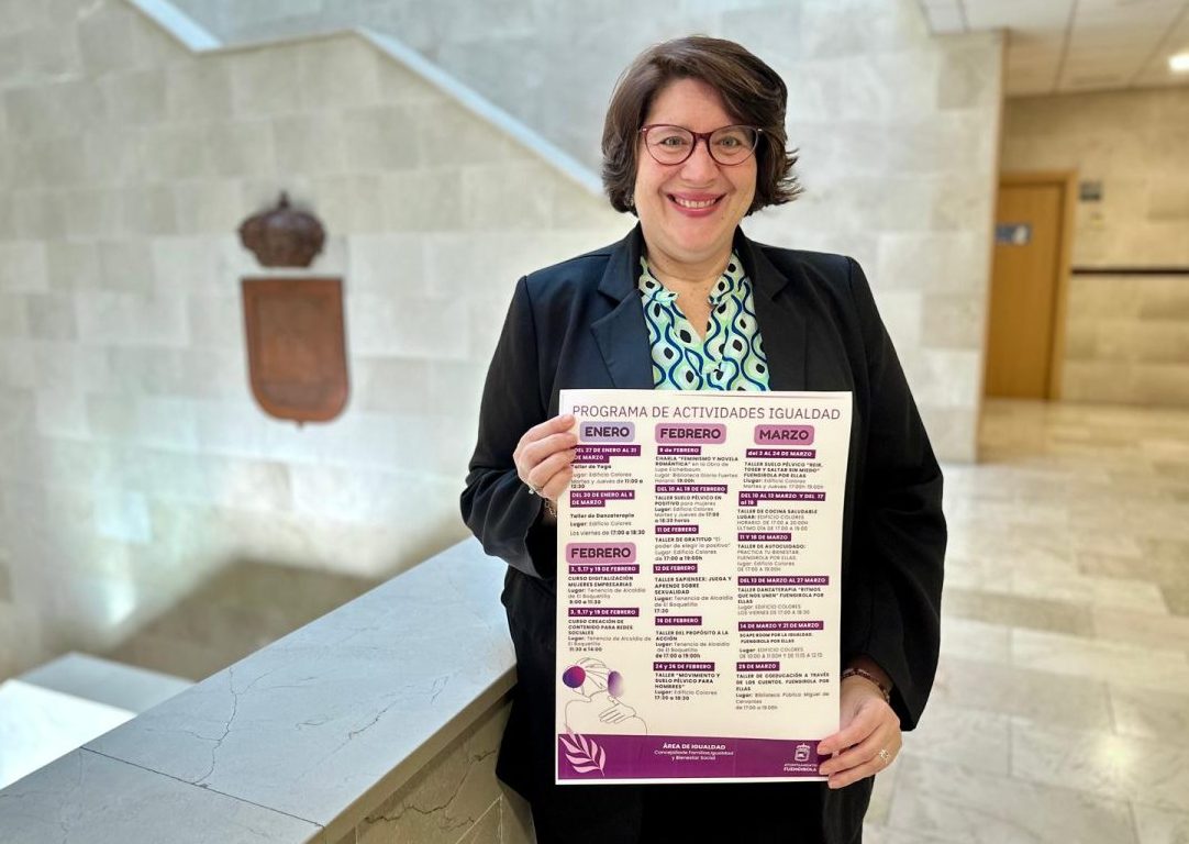 Yoga, danzaterapia y cursos digitales: así es la nueva programación del Área de Igualdad de Fuengirola - Cristina Bornao presenta la programacion de Igualdad para el primer trimestre de 2026 e1769003610189 Programación Igualdad
