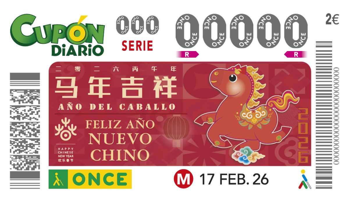 La ONCE reparte 675.000 euros en Málaga en el sorteo del martes 17 - A1 1412715187 1 cupón año chino