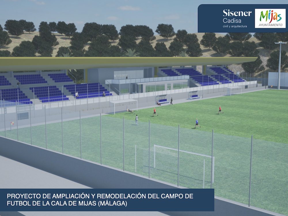 Mijas aprueba la remodelación integral del campo de fútbol de La Cala con una inversión de 10,3 millones - Proyecto Campo futbol La Cala 6 Campo fútbol La Cala