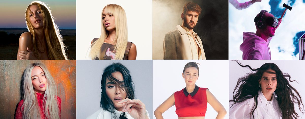 Ana Mena actuará en la gala de los Goya junto a Bad Gyal, Belén Aguilera o Dani Fernández, entre otros artistas - montaje actuaciones musicales 40 PG artistas Goya