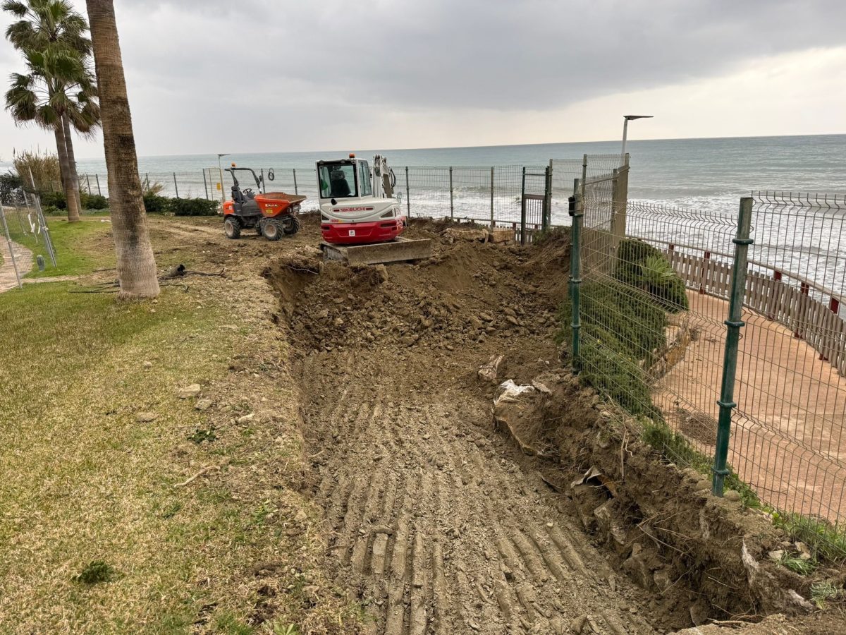 Las obras en Punta de la Plata reconfiguran el trazado del corredor litoral de Estepona - obras corredor litoral estepona obras corredor litoral estepona