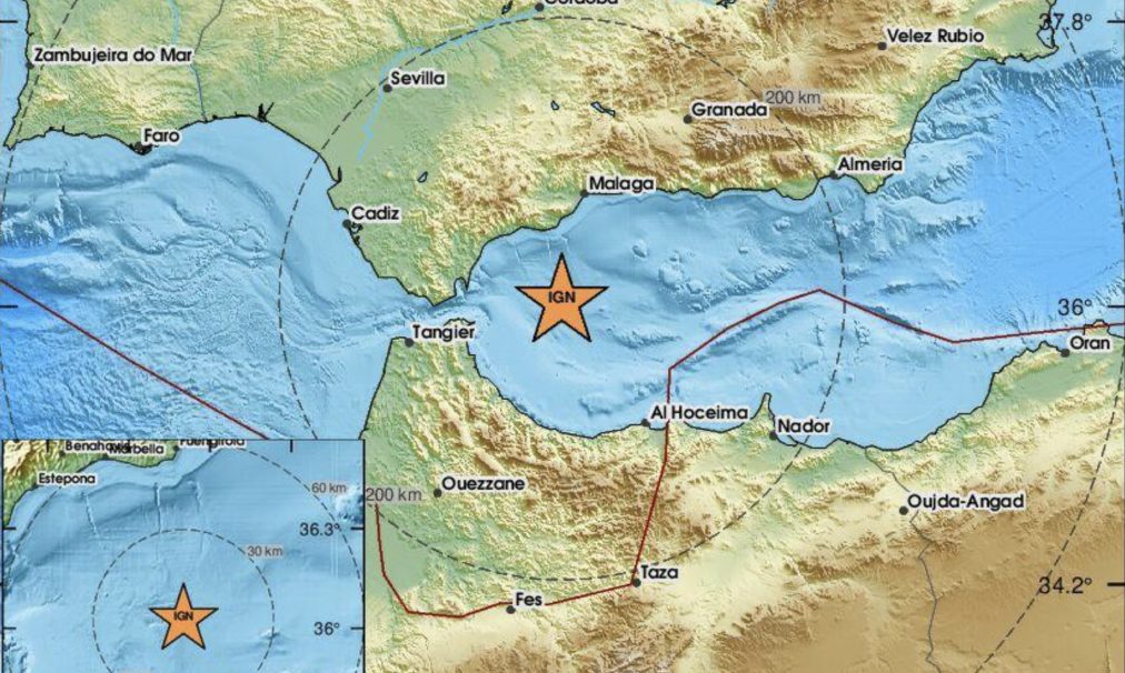 Un terremoto de magnitud 4,4 se deja sentir en la Costa del Sol durante la madrugada - terremoto terremoto