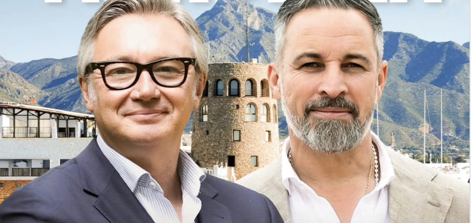 Abascal y Gavira protagonizan un acto público de VOX en Marbella este viernes - Candidatos Santiago Abascal visita Marbella en un acto público junto a Manolo Gavira