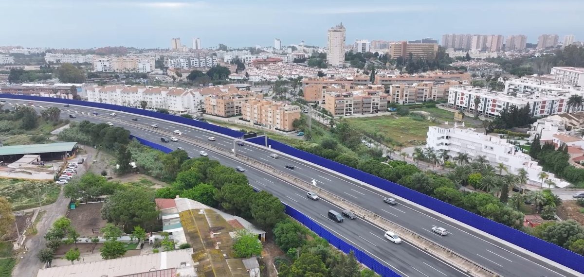 Finalizan las obras contra el ruido de la AP-7 entre Málaga y Torremolinos - Finalizan las obras contra el ruido de la AP 7 entre Malaga y Torremolinos Finalizan las obras contra el ruido de la AP-7 entre Málaga y Torremolinos