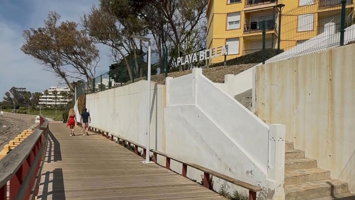 Fin a las obras de reparación del muro del corredor litoral en Playa Bella, Estepona - tramo litoral playa bella estepona tramo litoral playa bella estepona