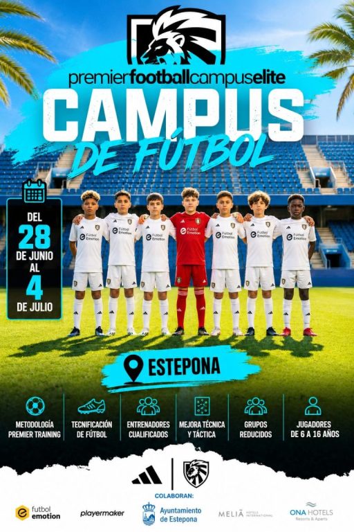 Campus de Verano Premier de Fútbol de Estepona: fecha, lugar y quiénes pueden participar - Campus de Verano Premier de Futbol de Estepona Campus de Verano Premier de Fútbol de Estepona: fecha, lugar y quiénes pueden participar - Campus de Verano Premier de Futbol de Estepona