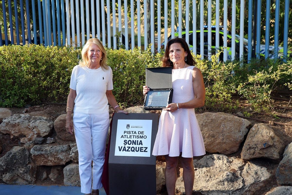 Una campeona para inspirar generaciones: Sonia Vázquez ya tiene su pista en Marbella - Marbella Sonia Vazquez La pista de Arroyo Primero lleva el nombre de Sonia Vázquez en homenaje a su trayectoria deportiva