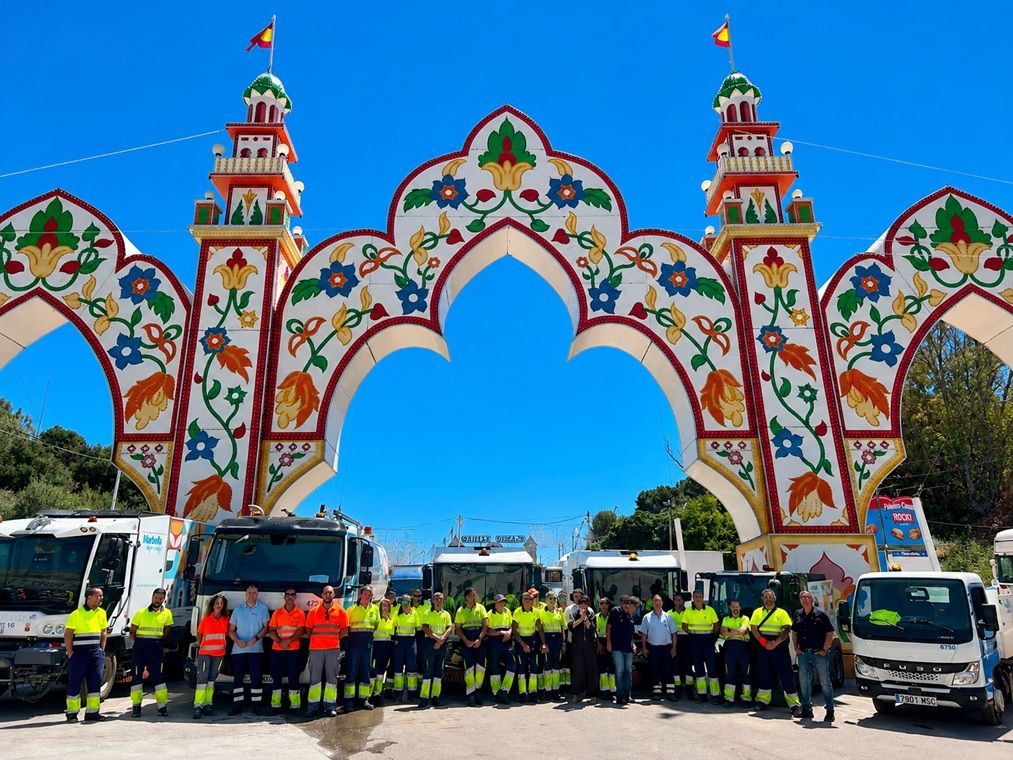 Marbella activa un dispositivo especial de limpieza con 75 operarios para la Feria de San Bernabé 2026 - Marbella limpieza La Feria de San Bernabé contará con limpieza permanente en Marbella durante todos los días