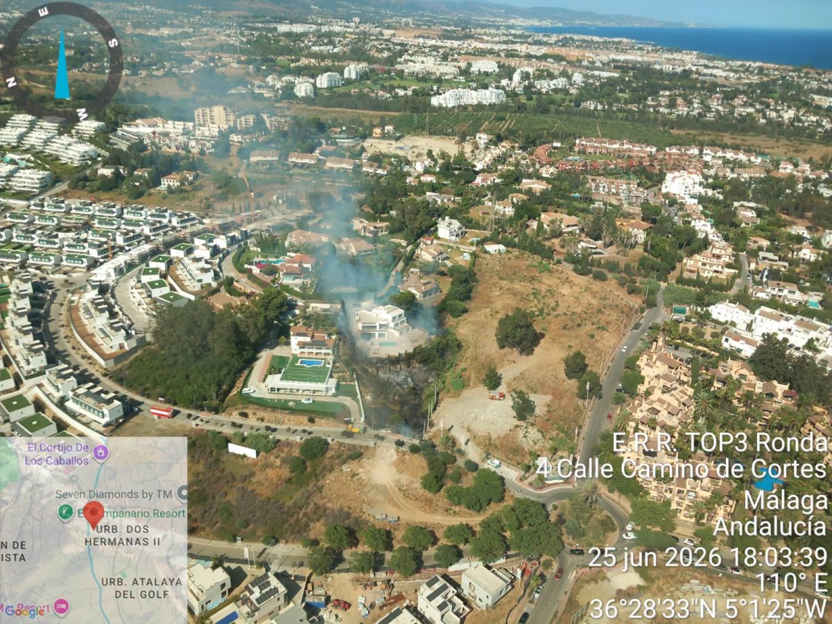 Declarado un incendio urbano en Estepona - incendio forestal estepona incendio forestal estepona