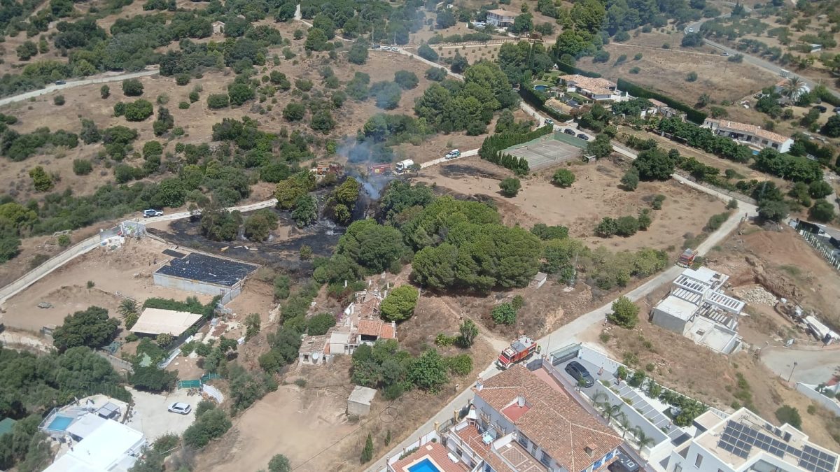 Controlado el incendio forestal declarado en el paraje Osunillas de Mijas - incendio mijas incendio mijas
