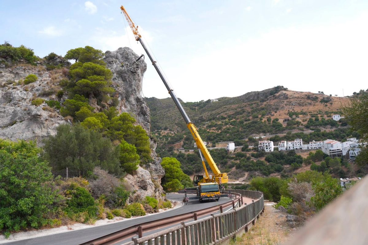 Corte temporal de la A-7150 en Casares: estos son los días que permanecerá cerrada - A 7150 Casares A-7150 Casares corte obras
