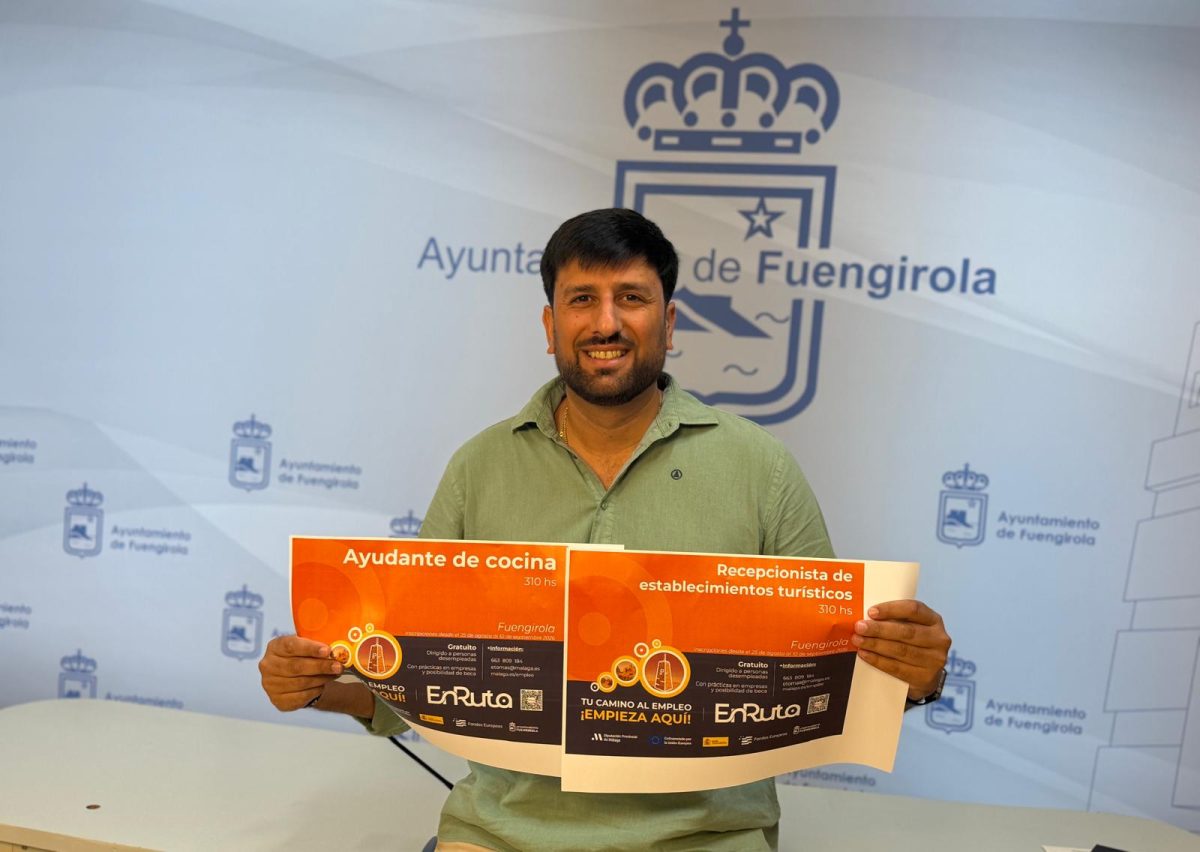 Cocina y recepción turística, los nuevos cursos en Fuengirola para mejorar el acceso al empleo - Concejal Empleo El concejal de Formación y Empleo, Isaac Vargas