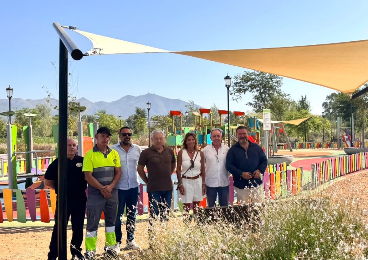 El Gran Parque de Mijas ganará 6.000 metros cuadrados de sombra con nuevos toldos