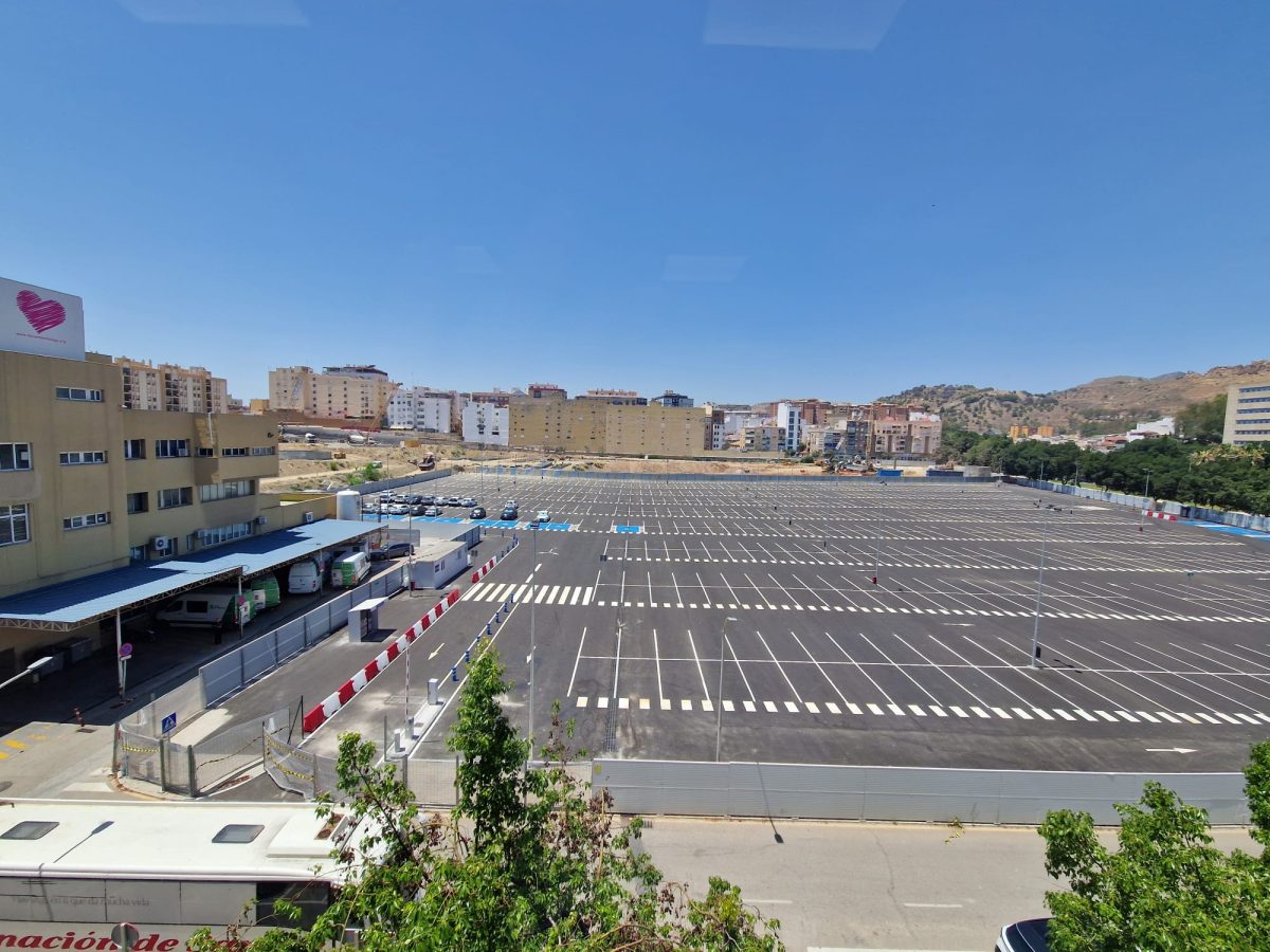 Ya están disponibles las 750 plazas del nuevo aparcamiento provisional del Hospital Civil en Málaga - Parking Civil Parking Civil