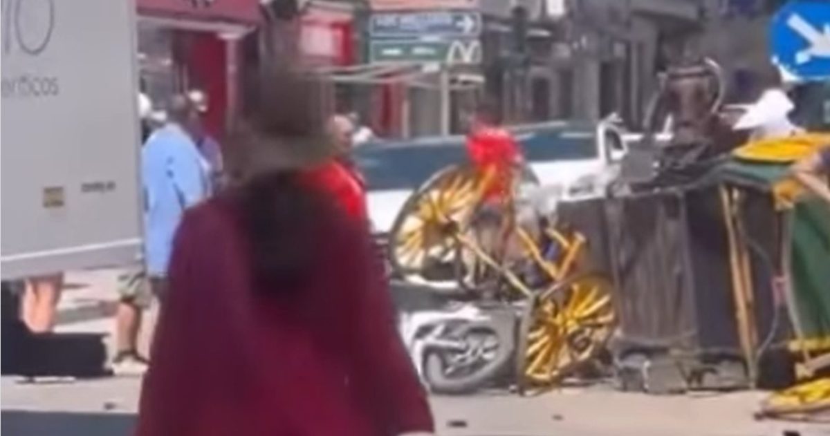 Una joven resulta herida leve tras volcar un coche de caballos en el centro de Fuengirola - joven herida coche caballos fuengirola joven herida coche caballos fuengirola
